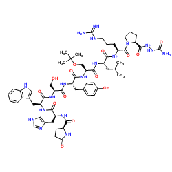 (Ser(tBu)6,AzaGly10)-LHRH结构式