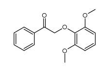 α-(2,6-dimethoxy)-phenoxyacetophenone结构式