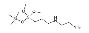 1-[3-N-(2-aminoethyl)aminopropyl]-1,1-dimethoxy-3,3,3-trimethyldisiloxane结构式