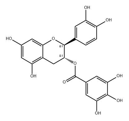 (+/-)-Catechin-2,3,4-13C3 gallate >=99 atom % 13C, >=97% (CP)结构式