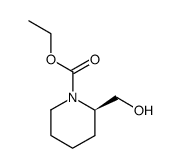 (R)-hydroxymethyl-piperidine-1-carboxylic-acid- ethyl ester结构式