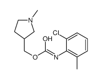 (1-methylpyrrolidin-3-yl)methyl N-(2-chloro-6-methylphenyl)carbamate Structure