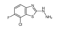 2(3H)-Benzothiazolone,7-chloro-6-fluoro-,hydrazone(9CI) structure