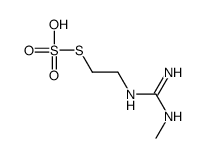 Thiosulfuric acid hydrogen S-[2-[[imino(methylamino)methyl]amino]ethyl] ester Structure