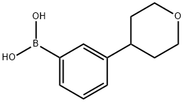 (3-(tetrahydro-2H-pyran-4-yl)phenyl)boronic acid Structure