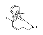 (3-chloro-4-fluorophenyl)methyl-(4,7,7-trimethyl-3-bicyclo[2.2.1]heptanyl)azanium,bromide结构式