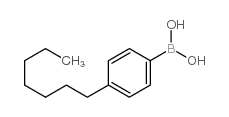 (4-heptylphenyl)boronic acid structure