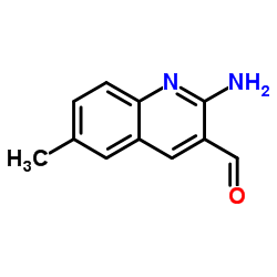 2-Amino-6-methyl-3-quinolinecarbaldehyde结构式