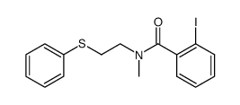 2-Iodo-N-methyl-N[2-(phenylthio)ethyl]benzamide结构式