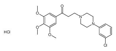 3-[4-(3-chlorophenyl)piperazin-1-yl]-1-(3,4,5-trimethoxyphenyl)propan-1-one,hydrochloride结构式