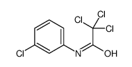 ACETAMIDE, 2,2,2-TRICHLORO-N-(3-CHLOROPHENYL)- Structure