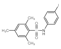 N-(2,4,6-三甲基苯基)磺酰基(4-碘)苯胺结构式