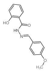 2-hydroxy-N-[(4-methoxyphenyl)methylideneamino]benzamide Structure