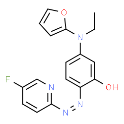 Phenol,5-(ethyl-2-furanylamino)-2-[(5-fluoro-2-pyridinyl)azo]- (9CI)结构式