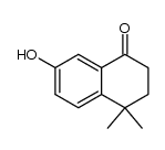 4,4-Dimethyl-7-hydroxy-1-tetralone结构式