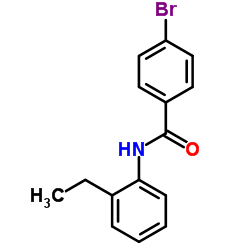 4-Bromo-N-(2-ethylphenyl)benzamide结构式