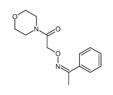 Acetophenone O-(morpholinocarbonylmethyl)oxime结构式