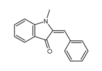 (E)-2-benzylidene-1-methylindolin-3-one结构式