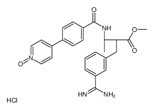 4-(4-(((2R,3R)-3-(3-Carbamimidoylbenzyl)-4-Methoxy-4-Oxobutan-2-Yl)Carbamoyl)Phenyl)Pyridine 1-Oxide Hydrochloride Structure