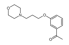 1-[3-(3-morpholin-4-ylpropoxy)phenyl]ethanone结构式