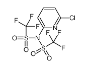 N-(6-chloropyridin-2-yl)-1,1,1-trifluoro-N-(trifluoromethylsulfonyl)methanesulfonamide结构式