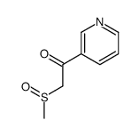 2-methylsulfinyl-1-pyridin-3-ylethanone Structure