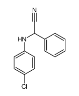 2-(4-chloroanilino)-2-phenylacetonitrile结构式