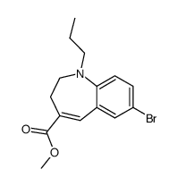 methyl 7-bromo-1-propyl-2,3-dihydro-1H-1-benzazepine-4-carboxylate Structure