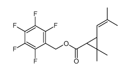 (2,3,4,5,6-pentafluorophenyl)methyl (1R,3R)-2,2-dimethyl-3-(2-methylprop-1-enyl)cyclopropane-1-carboxylate Structure