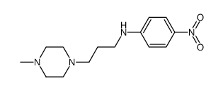 N-(3-(4-methylpiperazin-1-yl)propyl)-4-nitrobenzenamine结构式