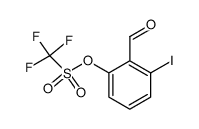 2-trifluoromethanesulfonyloxy-6-iodobenzaldehyde结构式