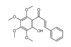 (E)-1-(2-hydroxy-3,4,5,6-tetramethoxyphenyl)-3-phenylprop-2-en-1-one结构式