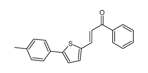 3-[5-(4-methylphenyl)thiophen-2-yl]-1-phenylprop-2-en-1-one Structure