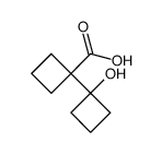 1'-hydroxy-[1,1'-bi(cyclobutane)]-1-carboxylic acid Structure