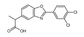 2-(3,4-Dichlorophenyl)-α-methyl-5-benzoxazoleacetic acid结构式