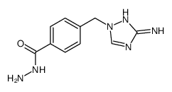 Benzoic acid, 4-[(3-amino-1H-1,2,4-triazol-1-yl)methyl]-, hydrazide (9CI) Structure