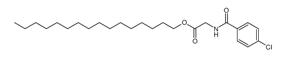 N-(4-chloro-benzoyl)-glycine hexadecyl ester结构式