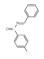 N-benzylidene-4-chloro-benzenesulfinamide Structure