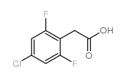 4-氯-2,6-二氟苯乙酸结构式