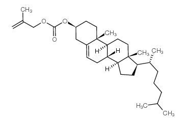 5-cholesten-3beta-ol 3-methylallylcarbonate Structure