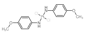 dichloroplatinum; (4-methoxyphenyl)azanide结构式