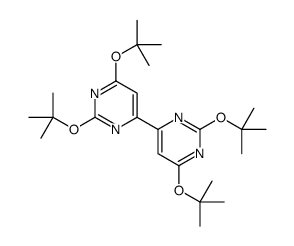 4-[2,6-bis[(2-methylpropan-2-yl)oxy]pyrimidin-4-yl]-2,6-bis[(2-methylpropan-2-yl)oxy]pyrimidine Structure