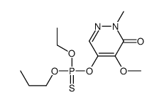 5-[ethoxy(propoxy)phosphinothioyl]oxy-4-methoxy-2-methylpyridazin-3-one Structure