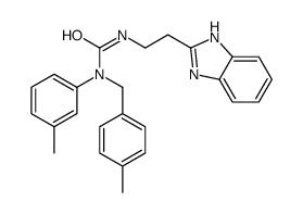 (9ci)-N-[2-(1H-苯并咪唑-2-基)乙基]-N-(3-甲基苯基)-N-[(4-甲基苯基)甲基]-脲结构式