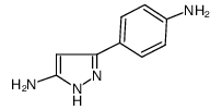 3-(4-氨基苯)-5-氨基吡唑结构式