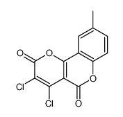 3,4-dichloro-9-methylpyrano[3,2-c]chromene-2,5-dione结构式