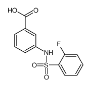 3-[(2-fluorophenyl)sulfonylamino]benzoic acid picture