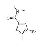 4-bromo-N,N,5-trimethylthiophene-2-carboxamide结构式