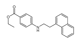 ethyl 4-(2-naphthalen-1-ylethylamino)benzoate结构式