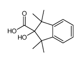 2-hydroxy-1,1,3,3-tetramethylindene-2-carboxylic acid结构式